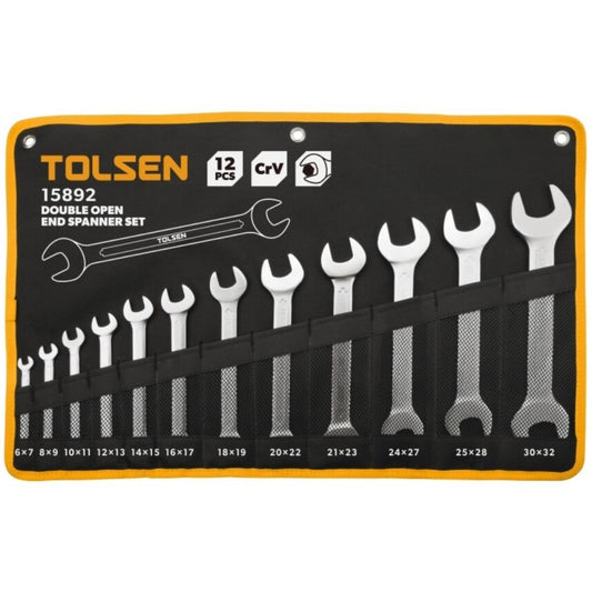 12PCS DOUBLE OPEN END SPANNERS SET