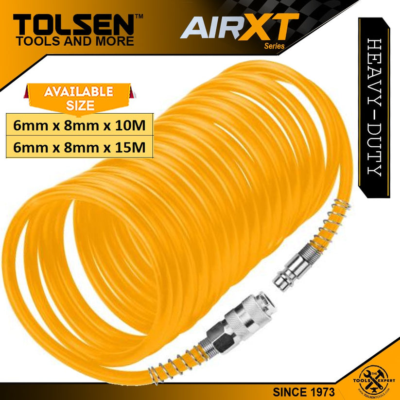 Quick Release Air Hose 1/4" Max 230psi (10 Meters 15 Meters) Tolsen