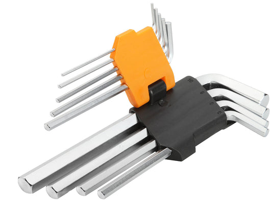 9PCS LONG ARM HEX KEY SET