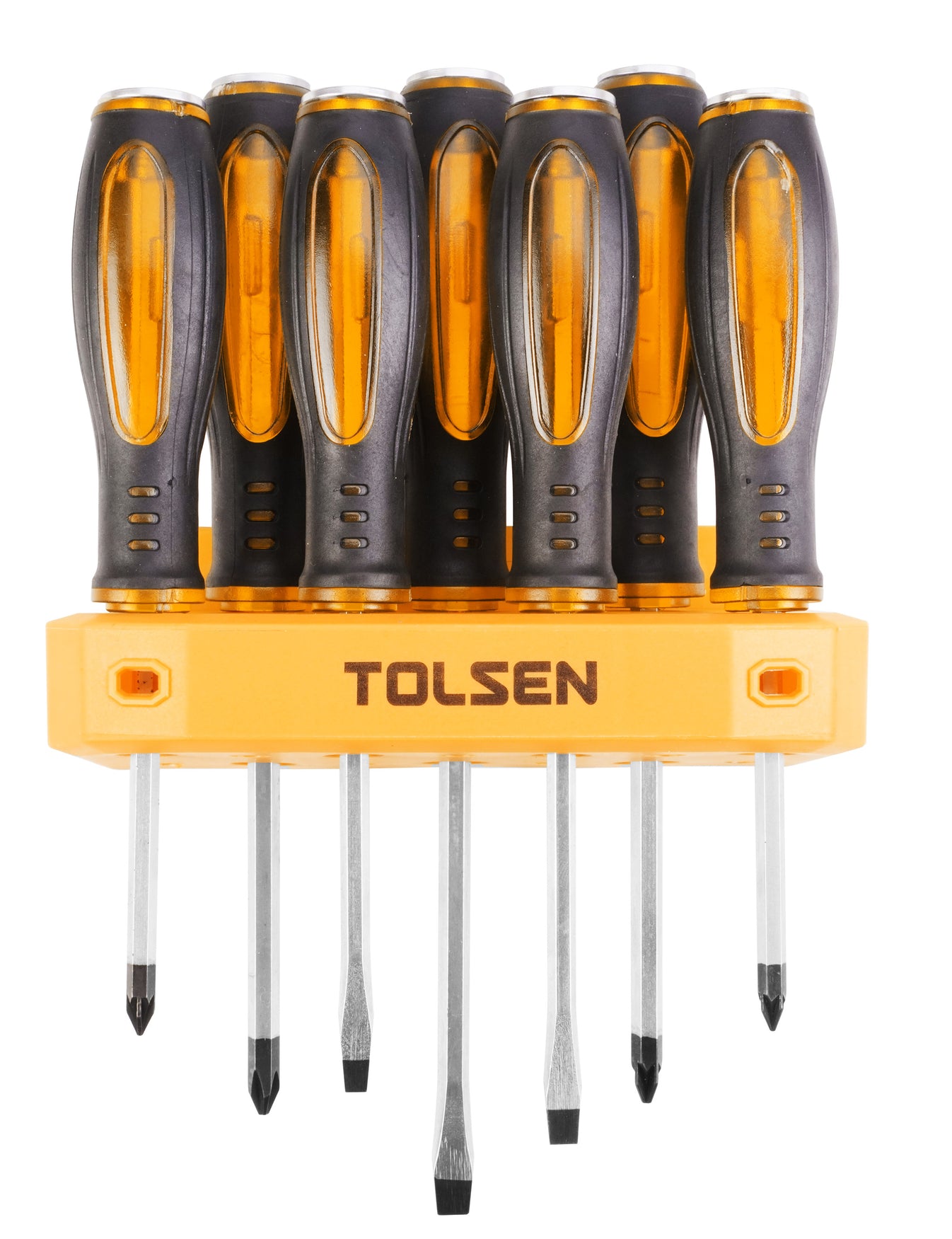 7PCS GO THRU SCREWDRIVER SET WITH HOLDER Tolsen Tools Philippines