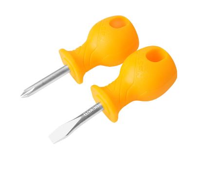 2pcs Stubby Screwdriver Set (PH2*38mm | 6.5*38mm) Anti Slip Function