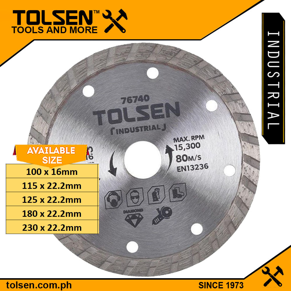 Turbo Diamond Cutting Disc (4" | 4.5" | 5" | 7" | 9") Industrial Grade Tile Cutting