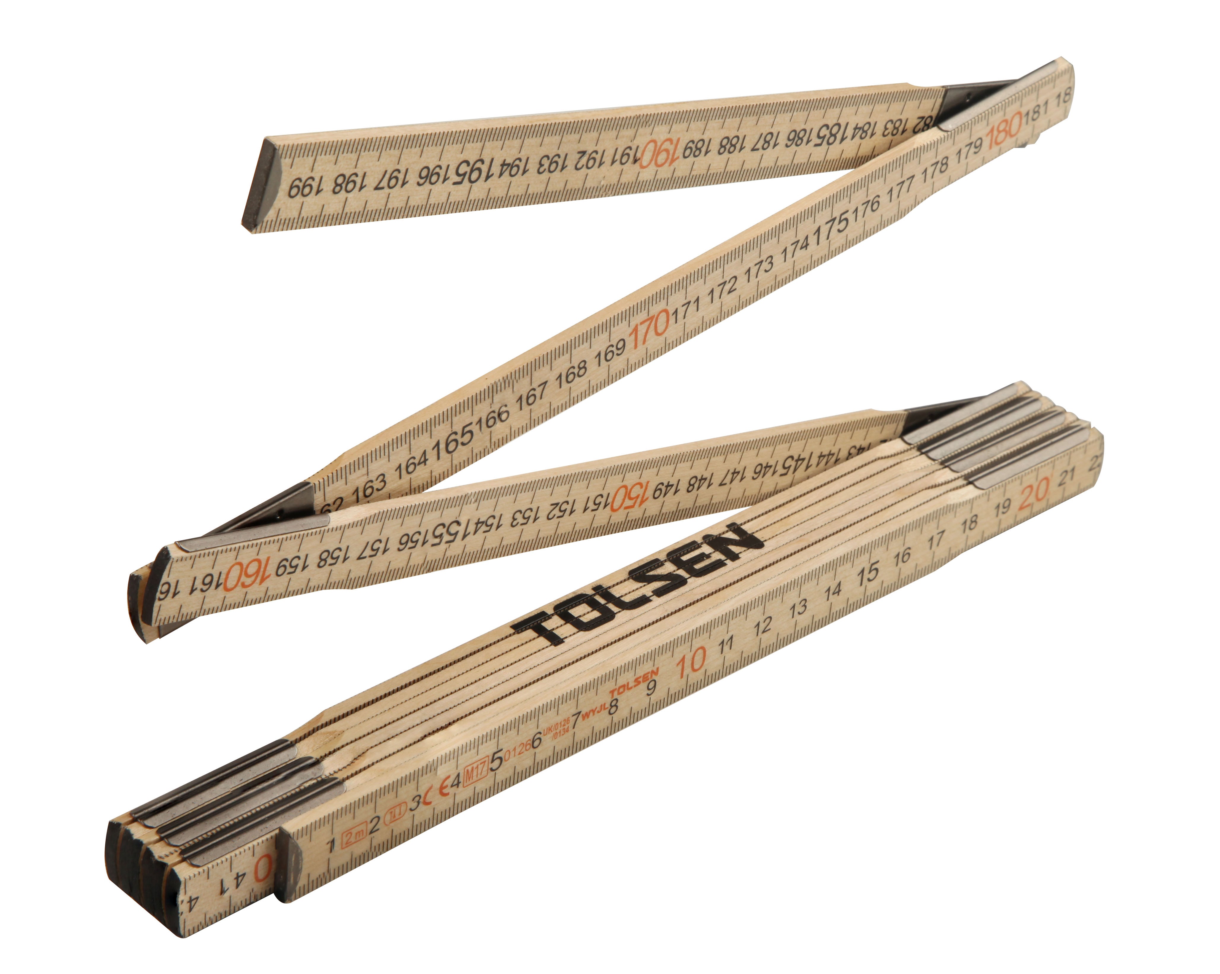 Folder Ruler WOOD FOLDING RULER – Tolsen Tools Philippines
