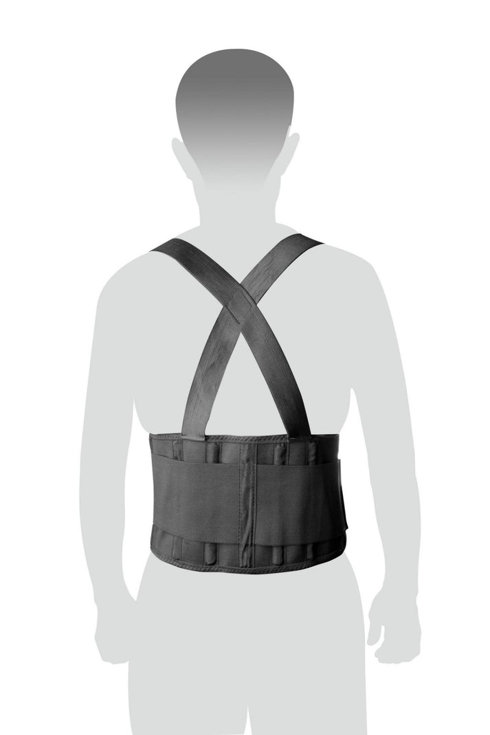 BACK SUPPORT BELT WITH ADJUSTABLE SUSPENDERS SXL Tolsen Tools