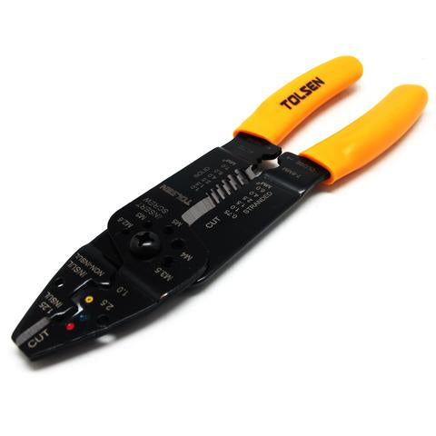 INDUSTRIAL WIRE STRIPPING AND CRIMPING PLIERS (8.5")