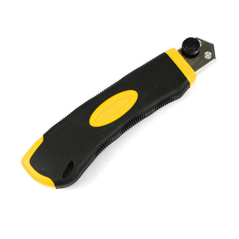 Snap-off Blade Cutter Knife w/ Free 3 Blade (25x140mm) ABS+TPR Handle 30016