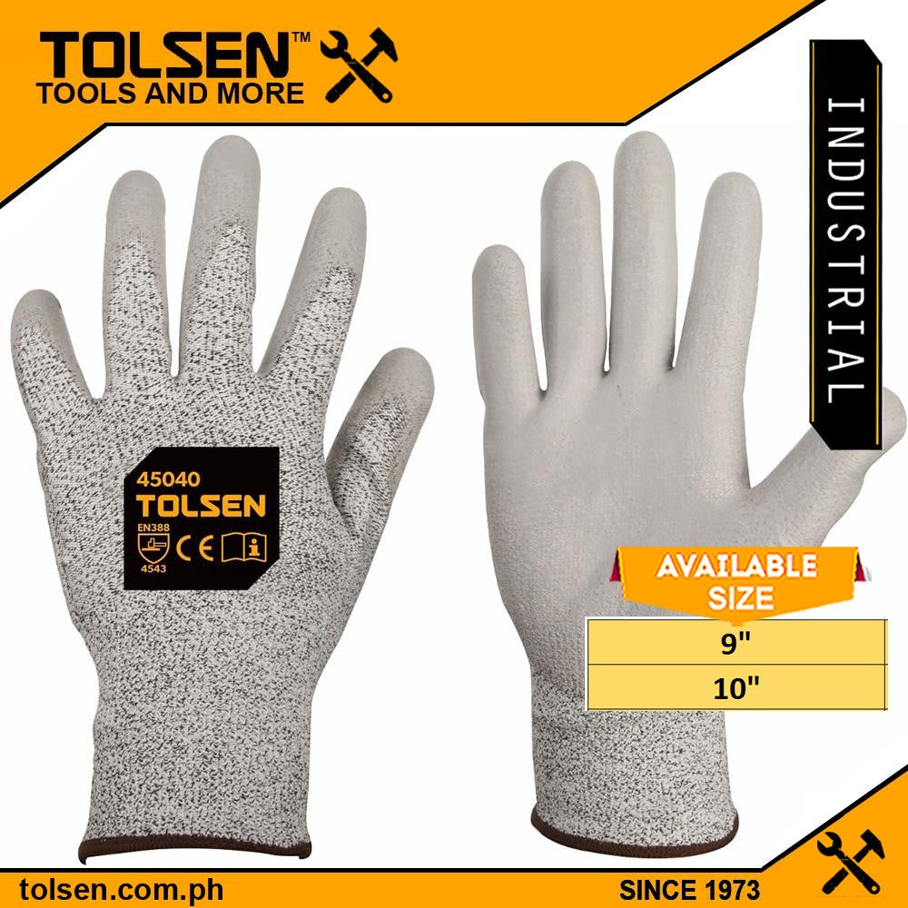Industrial Cut Resistance Protective Gloves (9" | 10") Level 5 Protection