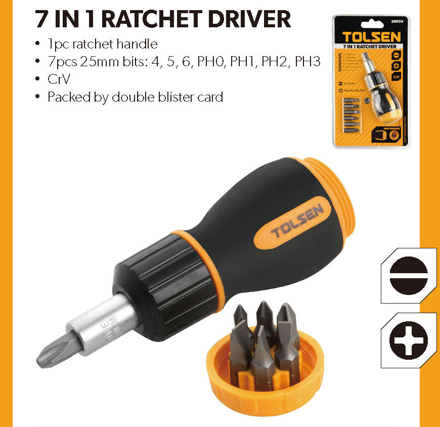 7 IN 1 RATCHET DRIVER