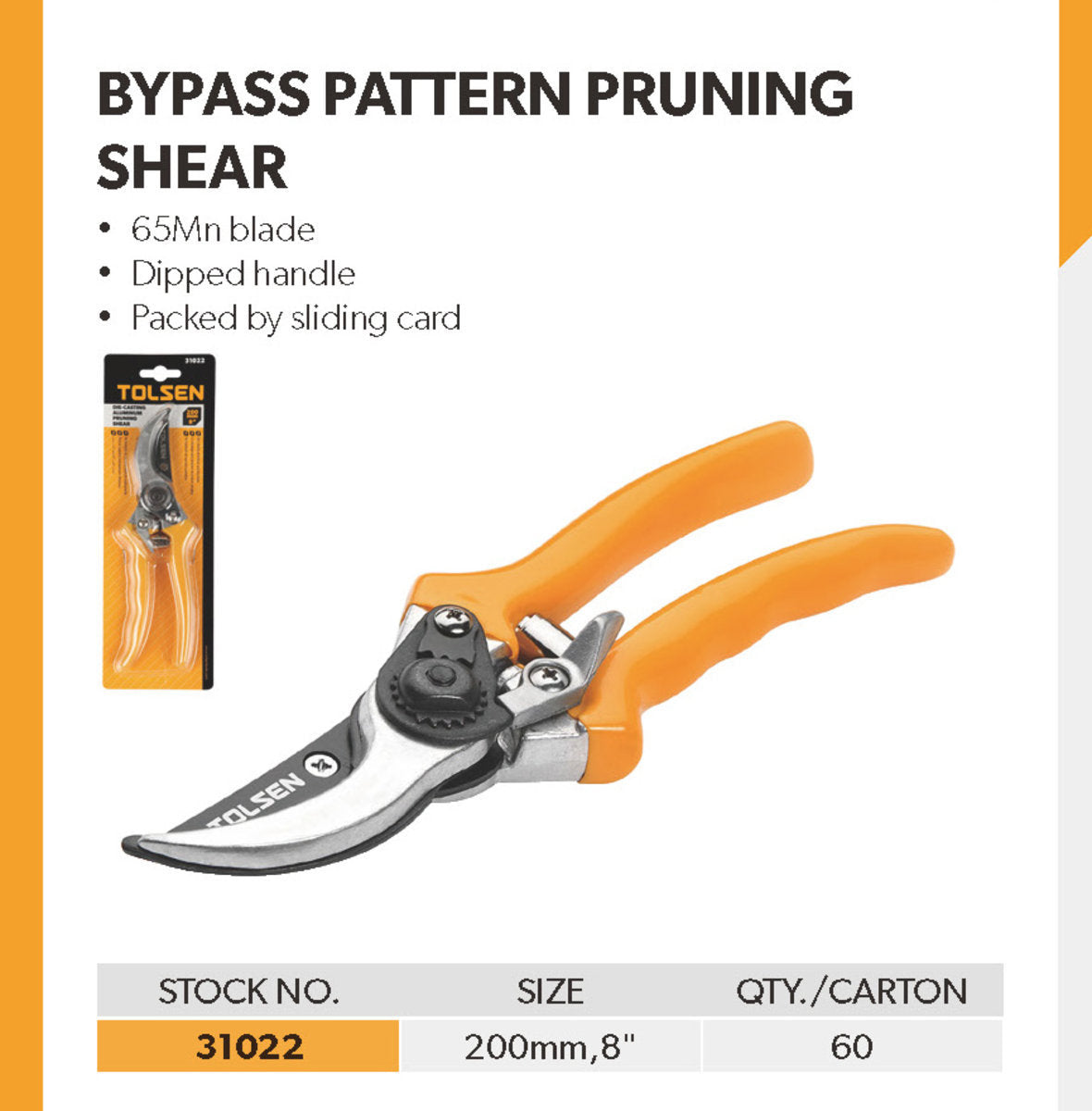BYPASS PATTERN PRUNING SHEAR – Tolsen Tools Philippines